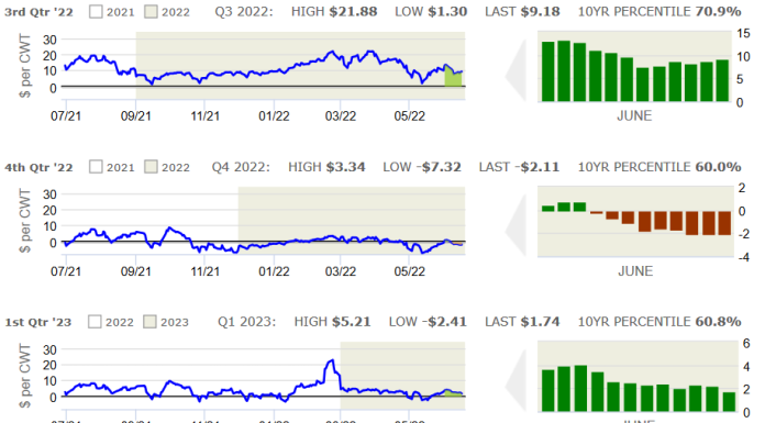 CIH’s Hog Margin Watch Report for June 1-15, 2022