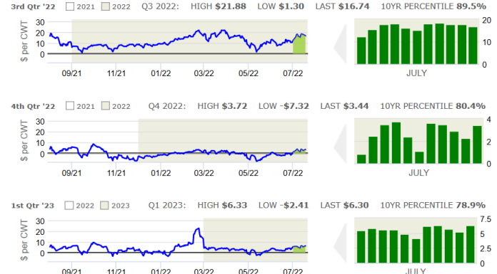 CIH’s Hog Margin Watch Report for July 1-15, 2022