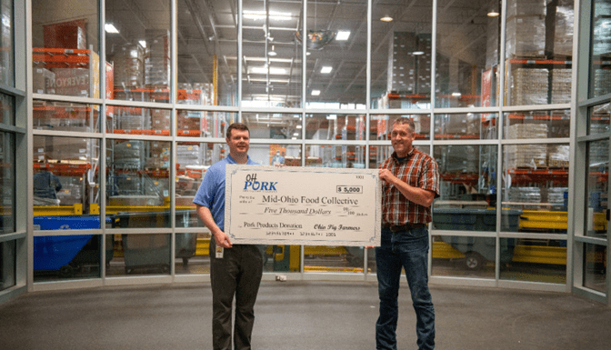 Ohio’s Pig Farmers Donate Pork to Mid-Ohio Food Collective