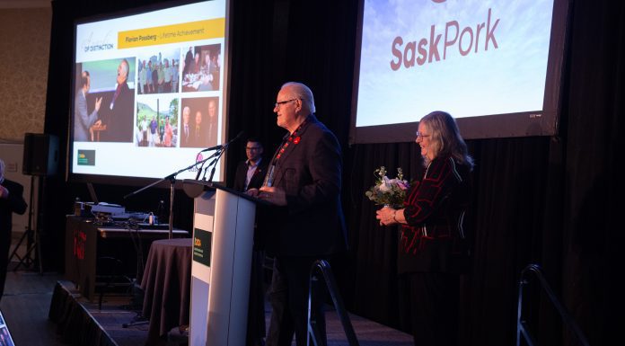 Florian and Betty Possberg Honored for Lifetime Achievement in Saskatchewan’s Pork Industry
